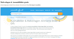 Desktop Screenshot of malvorlagen-gratis.de