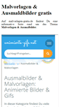 Mobile Screenshot of malvorlagen-gratis.de