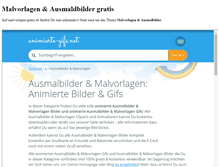 Tablet Screenshot of malvorlagen-gratis.de